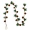 Northlight Pre-Lit B/O Pine Needle and Pinecone Christmas Garland - 4.5' - Warm White Lights